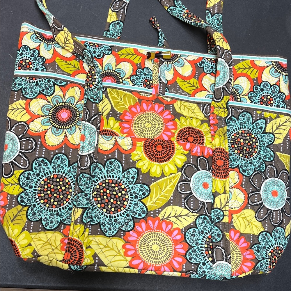Vera Bradley Shower Floral Patterned Tote Bag